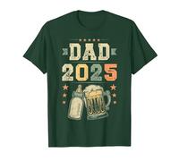 Dad 2025, First Time Father, New Daddy, Paternity T-Shirt, Men, Dark Green, XX-Large