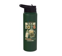 Dad 2026 Loading Baby Shower Going to be a Dad Gender Reveal Stainless Steel Insulated Water Bottle