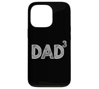Dad 3 Dad Cubed Father Of Three Kids Humor Case for iPhone 13 Pro