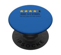 Dad 4.5 Stars Bad Jokes Kills Spiders Funny Fathers Day PopSockets Adhesive PopGrip
