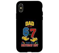 Dad 67 Meme Birthday 7 Years Old Building Blocks Bricks Case for iPhone X/XS