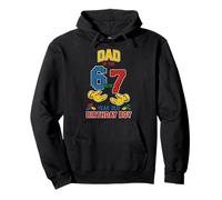 Dad 67 Meme Birthday 7 Years Old Building Blocks Bricks Pullover Hoodie
