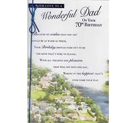 Dad 70th Birthday Card ~ with Love to A Wonderful Dad On Your 70th Birthday