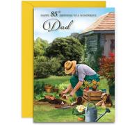 Dad 85th Gardener Birthday Card - Gardening/Allotment - Medium Sized Card (A5 Size -148mm x 210mm) with Envelope