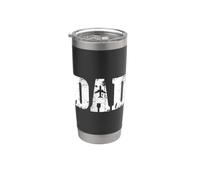 Dad Airplane Pilot Flight Captain Aviation Father's Day Stainless Steel Insulated Tumbler