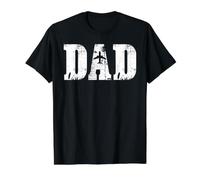 Dad Airplane Pilot Flight Captain Aviation Father's Day Value Graphic T-Shirt, Men, Black, XL