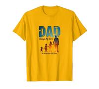 Dad Always My Hero - Daughter Gift - Father's Day Present T-Shirt, Men, Bright Gold, 3XL