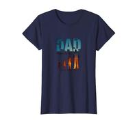 Dad Always My Hero - Daughter Gift - Father's Day Present T-Shirt, Women, Navy, M
