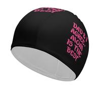 Dad and I Agree Mom is The Best Swim Cap Cozy Waterproof Shower Caps Keep Hair Dry Bathing Cap for Unisex