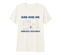 Dad and me Making History Father and Kid Parents' Day Premium T-Shirt