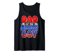 Dad and Mom Birthday Boy Spider Family Matching Tank Top