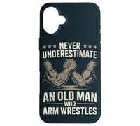 Dad Arm Wrestling Father Strength Athlete Case for iPhone 16 Plus