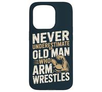 Dad Arm Wrestling Old Man Strength Athlete Case for iPhone 15 Pro