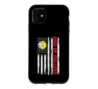 Dad Ballers American Flag Volleyball Softball Team Daughter Case for iPhone 11