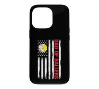 Dad Ballers American Flag Volleyball Softball Team Daughter Case for iPhone 13 Pro