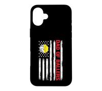 Dad Ballers American Flag Volleyball Softball Team Daughter Case for iPhone 16 Plus