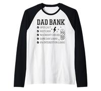 Dad Bank Always Available No Credit Checks Raglan Baseball Tee
