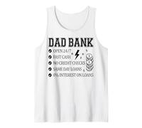 Dad Bank Always Available No Credit Checks Tank Top