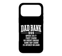 Dad Bank Zero Interest Loans Father's Day Parenting Daddy Case for iPhone 17 Pro Max