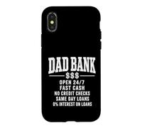 Dad Bank Zero Interest Loans Father's Day Parenting Daddy Case for iPhone X/XS