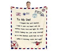 Dad Bed Throw Blankets 130x150cm - Dad Gift from Daughter Son Father Papa Daddy - I Love You Gift