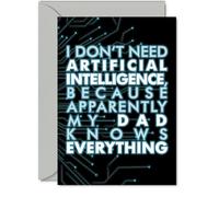 Dad Birthday Card, AI Party knows Bday
