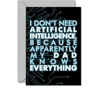 Dad Birthday Card, AI Party knows Bday