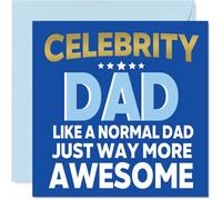 Dad Birthday Card, Awesome Celebrity Dad