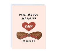 Dad Birthday Card For Husband Him, Thank you Grandpa Stepdad Greeting Card for Parents (Rare to Come By)
