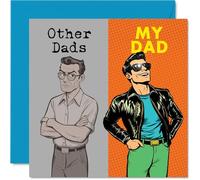 Dad Birthday Card - Other Dads - Happy Birthday Card for Dad from Son Daughter, 145mm Fathers Day Greeting Cards