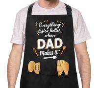 Dad Birthday Gifts Fathers Day Personalised 1st Father's Day Gifts for Dad Who Wants Nothing from Daughter from Son Gift for Daddy Birthday Presents New Dads Valentines Christmas Xmas Papa Aprons BBQ