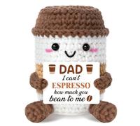 Dad Birthday Gifts - Handmade Coffee Cup Plaques, Dad Birthday Gifts from Daughter Son, Gift for Daddy for Father's Day Thanksgiving Birthday.