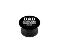Dad Blessed Is The Man Who Trusts In The Lord Christian Dad PopSockets Adhesive PopGrip