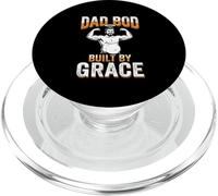 Dad Bod Built By Grace Blessed Papa God Humor PopSockets PopGrip for MagSafe