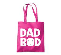 Dad Bod Fat Round Big Funny Tote Shopping Bag 10 Litres Capacity 42 x 38cm