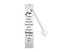 Dad Bookmark to My Daddy Gifts Dad Gifts for Christmas Birthday Thanksgiving Day Father's Day Gifts from Daughter Son Gifts for Dad I Love You Papa