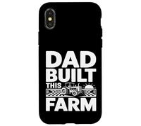 Dad Built This Farm Tractor Farmer Father Case for iPhone X/XS