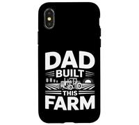 Dad Built This Farm Tractor Farmer Father Case for iPhone X/XS