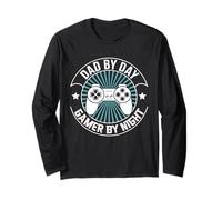 Dad By Day Gamer By Night - Video Game Father Long Sleeve T-Shirt