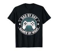 Dad By Day Gamer By Night - Video Game Father T-Shirt