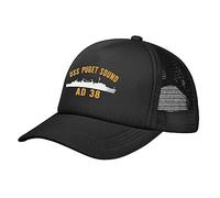 Dad Cap USS Puget Sound Ad 38 Retro Summer Caps Sun Protection Sun Visor Hat for Sports Girls Summer