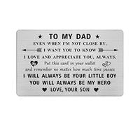 Dad Card Daddy Gifts from Son, Personalized Birthday Wedding Card from Boys