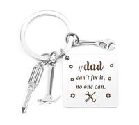 Dad Christmas Gifts from Son Daughter Keyring Dad Birthday Gifts for Daddy Father Pops Daddy Presents for Birthday Fathers Day Christmas Retirement Santa Secret Valentines Day Father Keychain Presents
