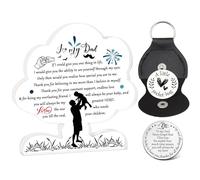 Dad Christmas Gifts,Step Dad Gifts Best Dad Gifts Pocket Hug Gifts for Dad Thanks Dad Gifts from Daughter Son New Dad Birthday Gifts for Daddy Stepdad Father in Law Father Plaque Idea Present
