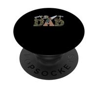 DAD Costume Camo Father's Day Family Proud Carpenter Job PopSockets Adhesive PopGrip