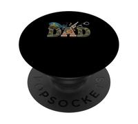 DAD Costume Camo Father's Day Family Proud Police Job PopSockets Adhesive PopGrip