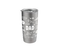 Dad Cubed Three Times Dad Math Third Power Father Stainless Steel Insulated Tumbler
