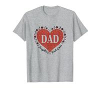 Dad: Daughter's First Love - Sentimental T-Shirt, Men, Heather Grey, L
