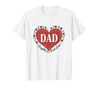 Dad: Daughter's First Love - Sentimental T-Shirt, Men, White, S