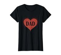 Dad: Daughter's First Love - Sentimental T-Shirt, Women, Black, L